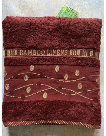 Банное бамбуковое полотенце Hanibaba Bamboo Linens Red 100*150