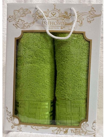 Комплект полотенец Лицевое + Банное Issi Home Green