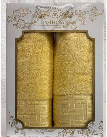 Комплект полотенец Лицевое + Банное Issi Home Yellow