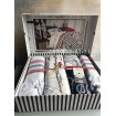 Комплект постельного белья Istanbul Yacht&Marine евро в наборе с двумя полотенцами пештемаль Cote Dagur