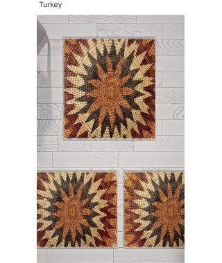 Постельное белье + набор ковриков Le Jardin 3D Brown
