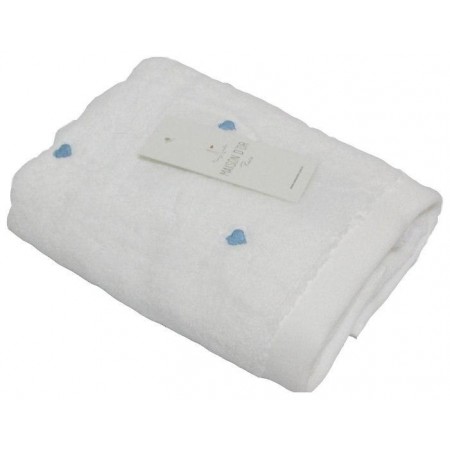 Полотенце Maison D'or Love Towel 85*150 (cинее сердце)