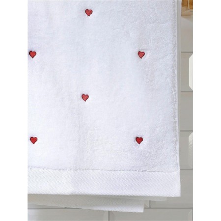 Полотенце Maison D'or Love Towel 85*150 (красное сердце)