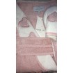 Женский халат MAISON D'OR MONIQUE + тапочки (розовый)