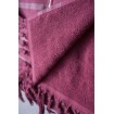 Полотенце с бахромой 100x200 Violetta Maison D'or (Бордовый)