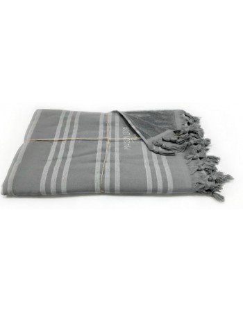 Полотенце с бахромой 100x200 Violetta Maison D'or (Серый)