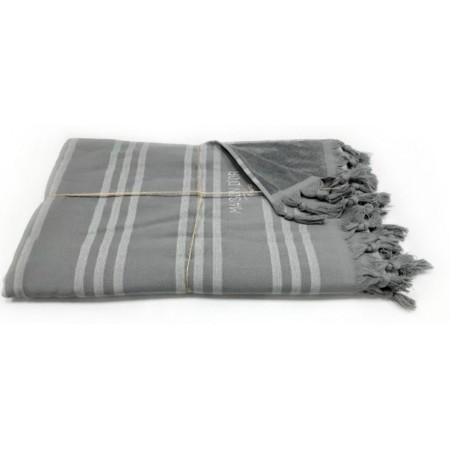 Полотенце с бахромой 100x200 Violetta Maison D'or (Серый)