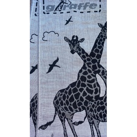 Набор кухонных льняных полотенец Mercan Giraffe Grey 27*50 8 шт