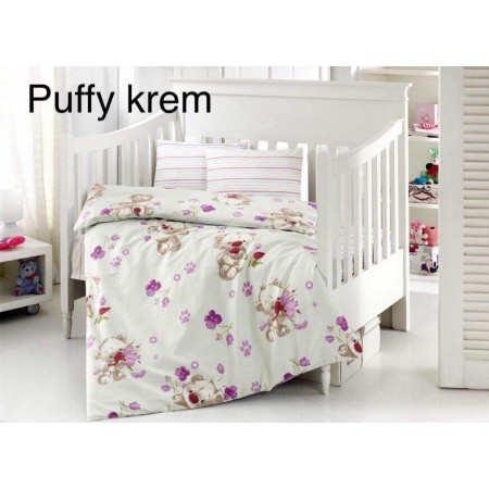 Детское постельное бельё в кроватку 100*150, Puffy Krem