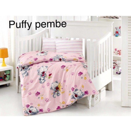 Детское постельное бельё в кроватку 100*150, Puffy pembe