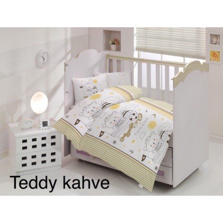Детское постельное бельё в кроватку 100*150, Teddy kahve