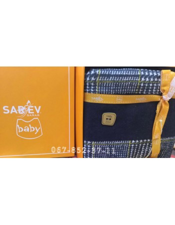 Байковое постельное белье Sarev Baby 100*150 Blue Plaid