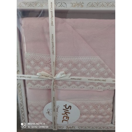 Подарочный набор полотенец Sikel Organic Cotton Light Pink