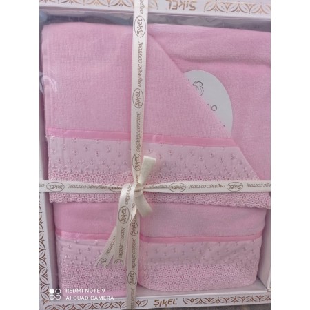 Подарочный набор полотенец Sikel Organic Cotton Bright Pink