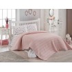 Комплект постельного белья c покрывалом DO&CO Dantelli Pike евро Light Pink